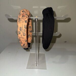 NWOT -Set of 2 Black and Orange Headbands